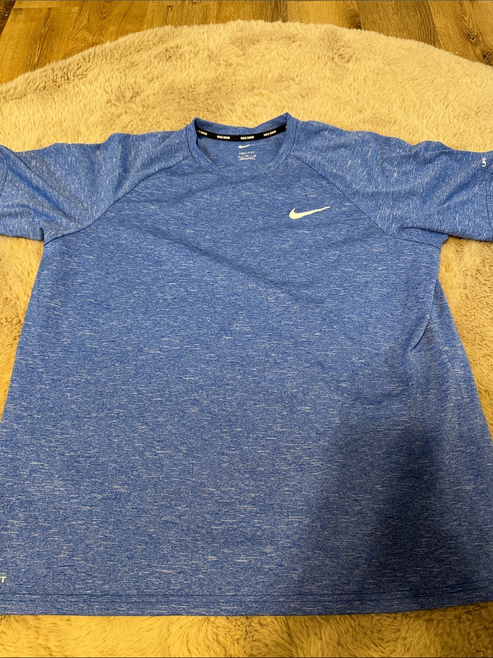 Nike Men’s Heathered Royal Blue Short-Sleeve Athletic Tee